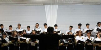 A choir performing