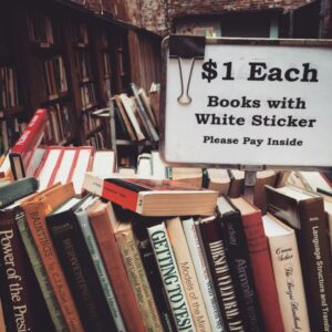 Books at a book fair