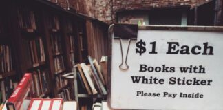 Books at a book fair
