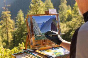 Plein air painting
