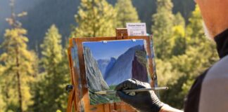Plein air painting