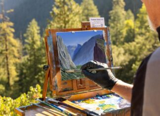 Plein air painting